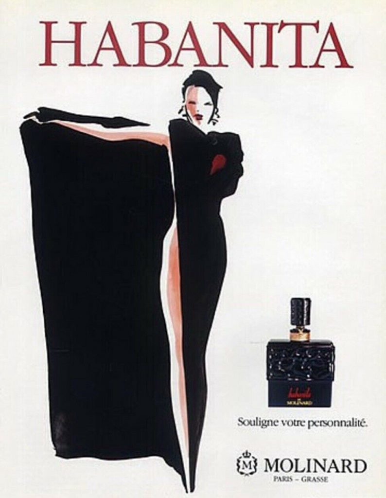 affiche ancienne du parfum Habanita de Molinard